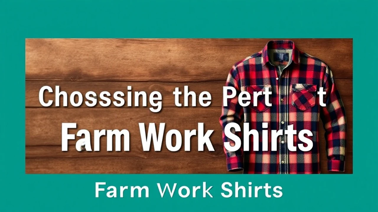 Mastering to Choosing the Perfect Farm Work Shirts