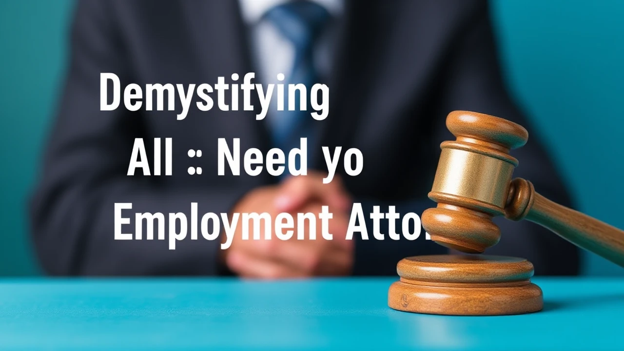 Demystifying Your Rights: All You Need to Know About Employment Attorneys